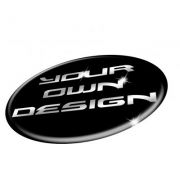 3D Domed Gel Custom made to fit TESLA T Wheel Center, Resin Badges Over-Stickers Decals Set of 4